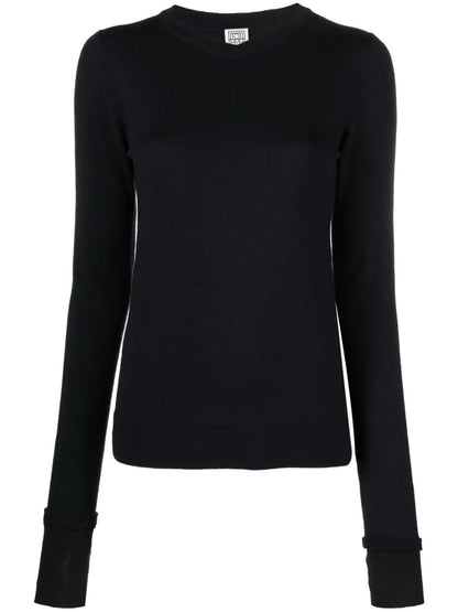 Crew-Neck Thumbslot Jumper