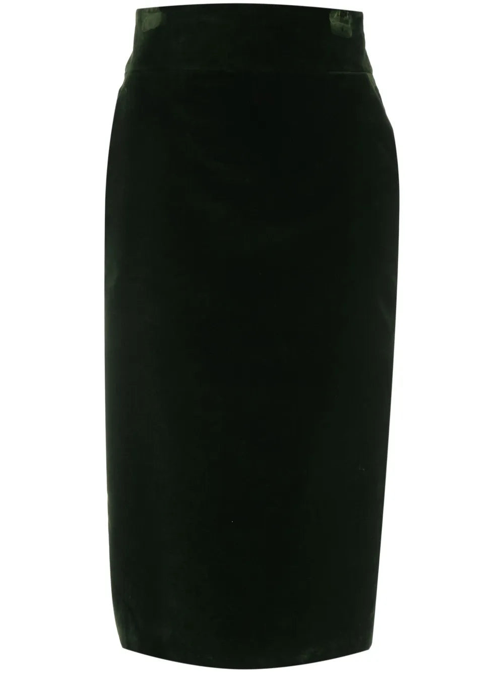 Cotton Velvet Midi Skirt