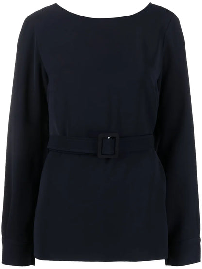 Belted Long-Sleeve T-Shirt