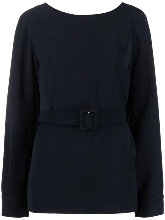 Belted Long-Sleeve T-Shirt