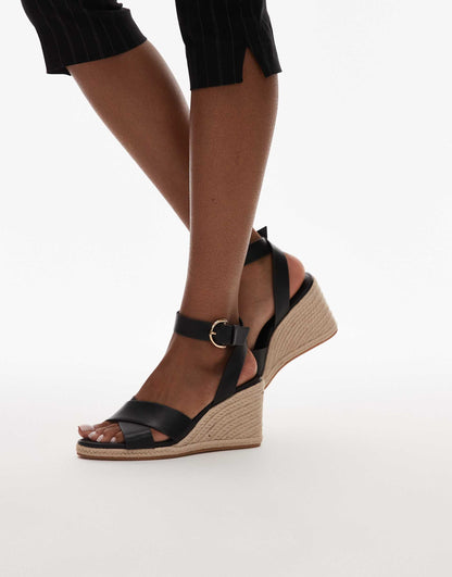 Woven Wedge Heeled Sandal