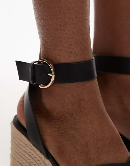 Woven Wedge Heeled Sandal