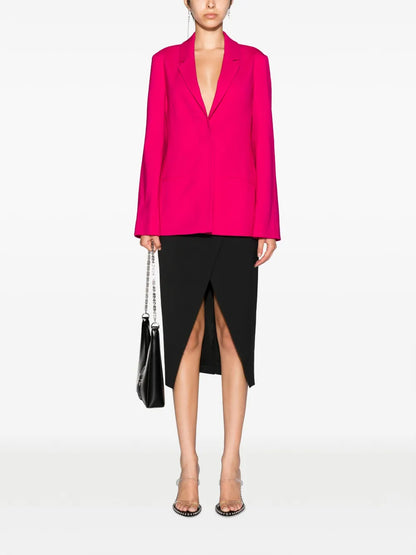 Single-Breasted Notched Blazer