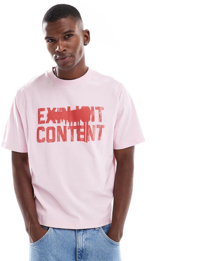 Cropped Fit Graphic T-Shirt