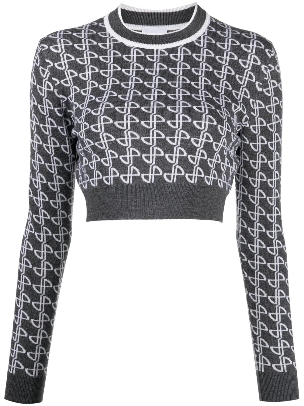 Jacquard Merino Cropped Jumper