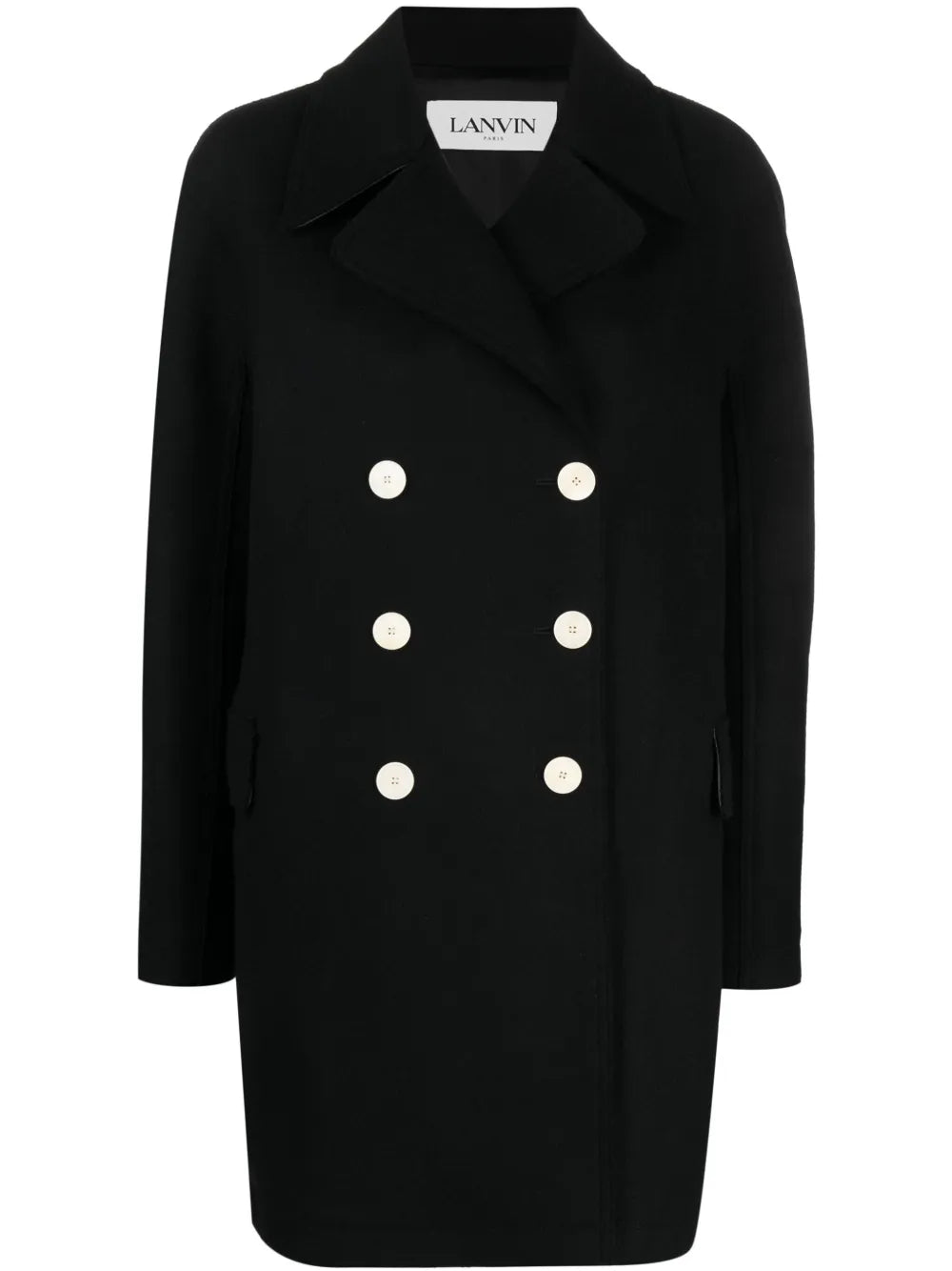 Double-Breasted Wool Coat
