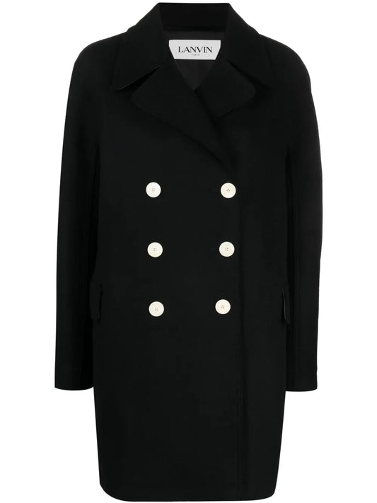 Double-Breasted Wool Coat