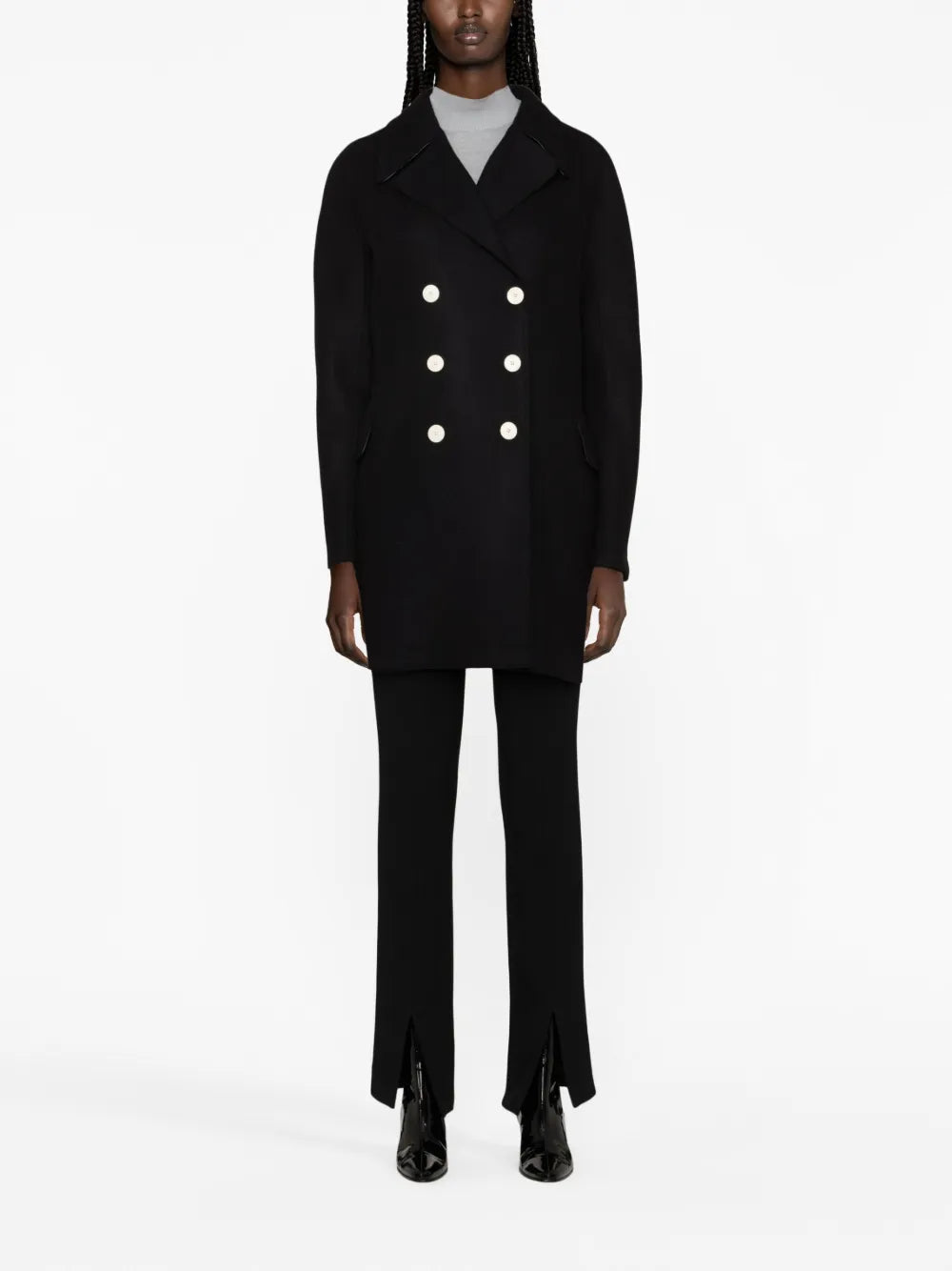Double-Breasted Wool Coat