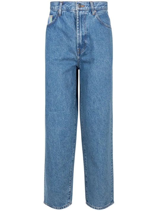 Baggy Embroidered Loose-Fit Jeans