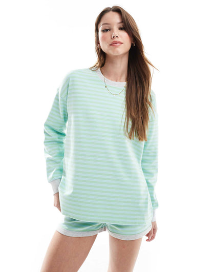 Stripe Lounge Long Sleeve