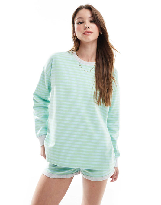 Stripe Lounge Long Sleeve