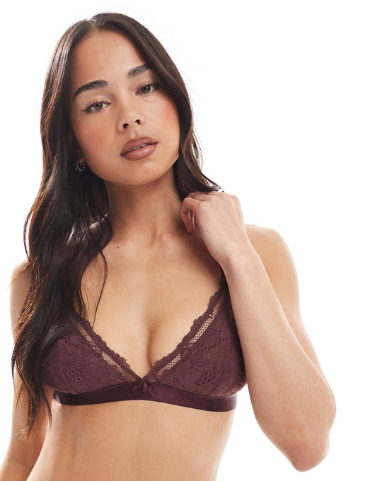 Everyday Lace Triangle Padded Bralette