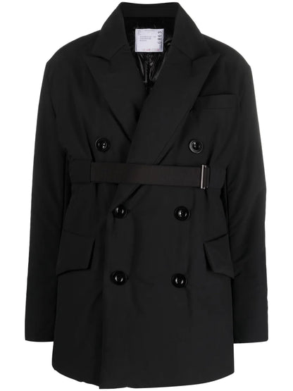 Belted Double-Breasted Blazer