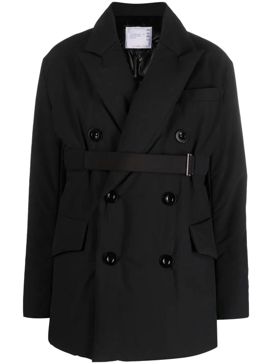 Belted Double-Breasted Blazer