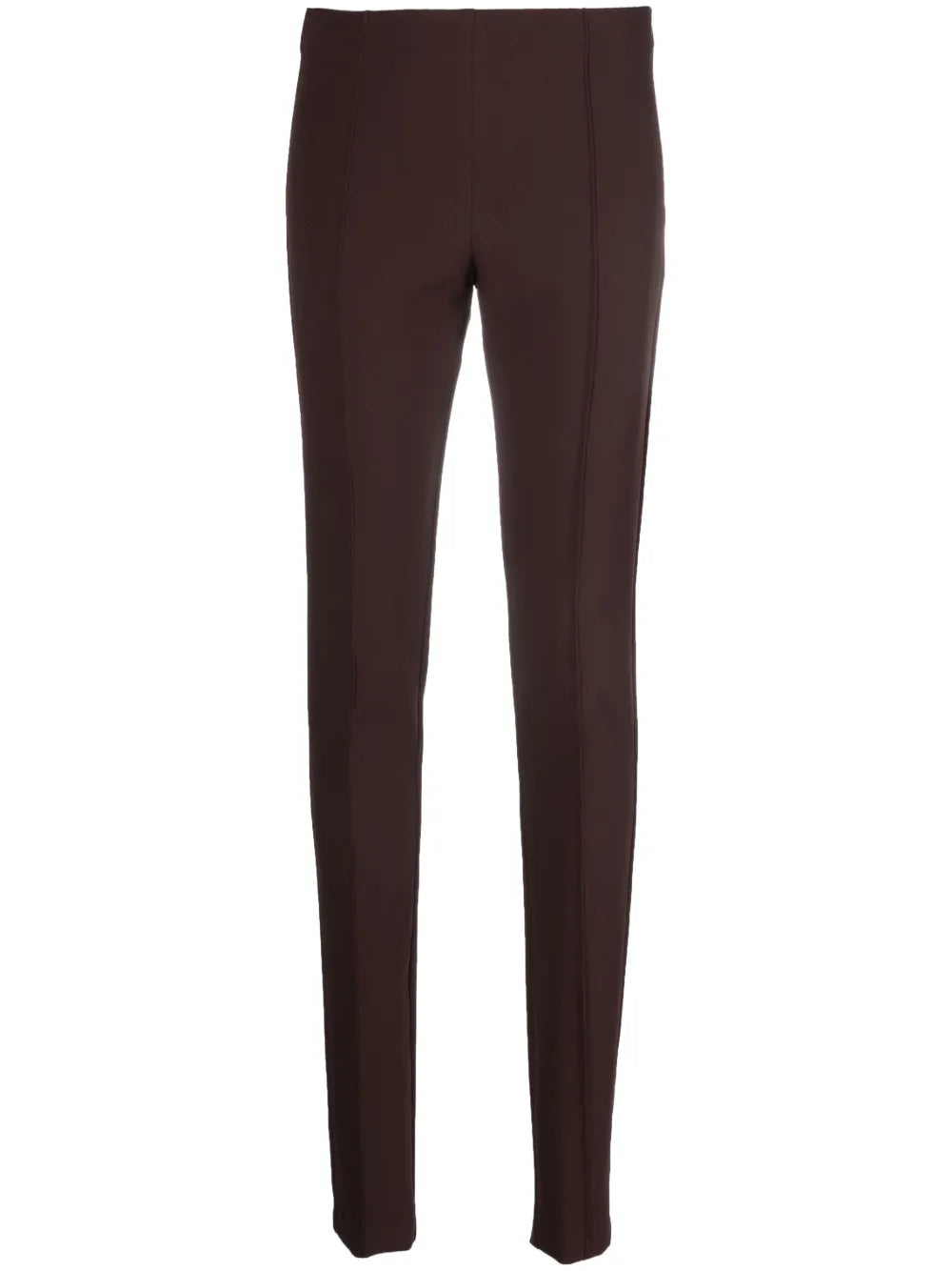 High-Waisted Slim-Cut Tapered Trousers