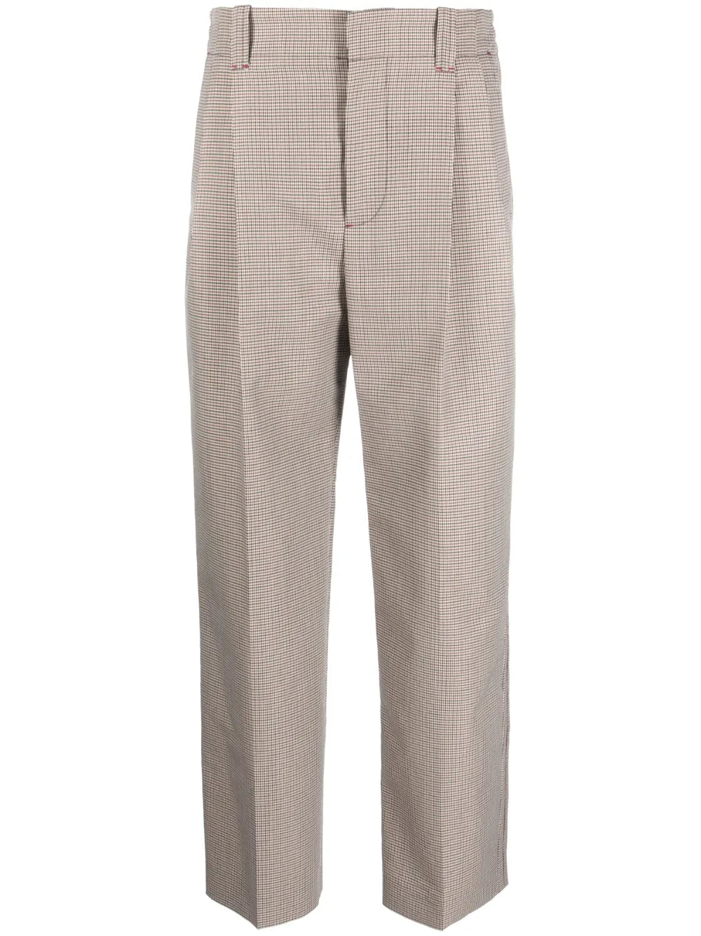 Pleated Cropped Trousers
