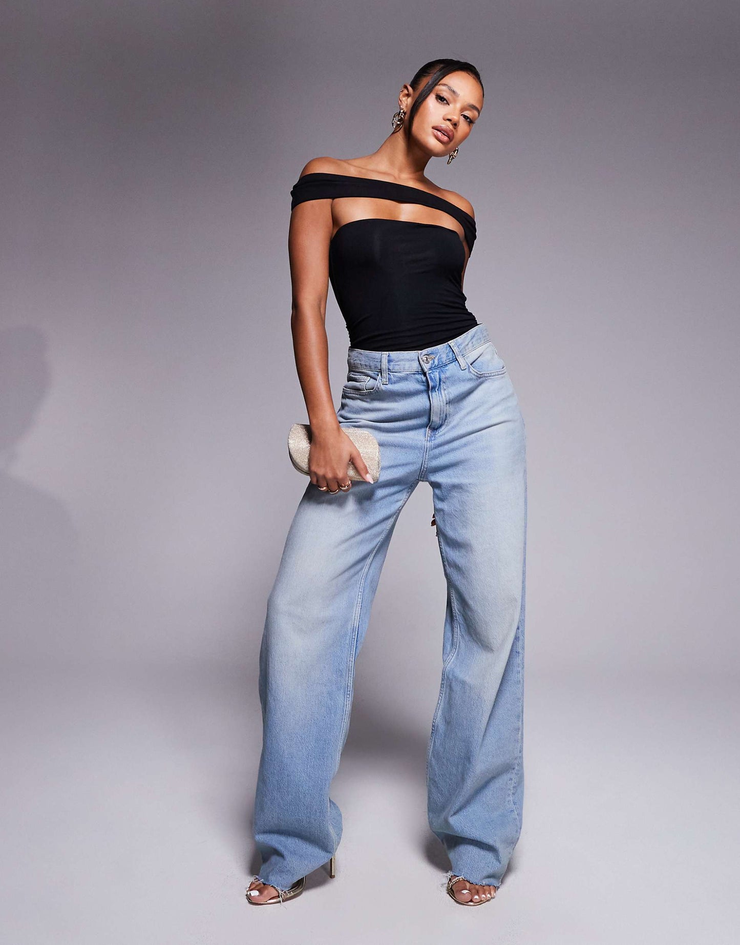 Lida Off Shoulder Cut-Out Bodysuit