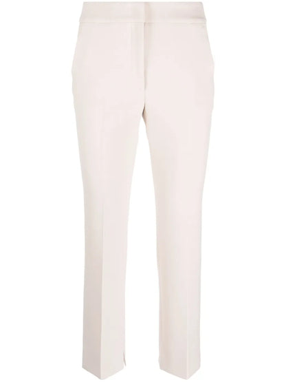 High-Waist Straight-Leg Trousers