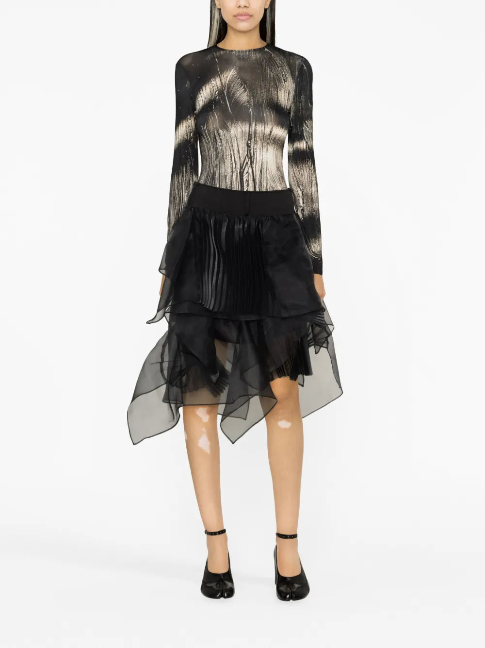 Asymmetric Tule Skirt