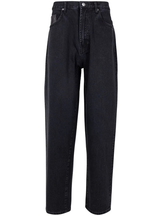 Baggy Embroidered Loose-Fit Jeans