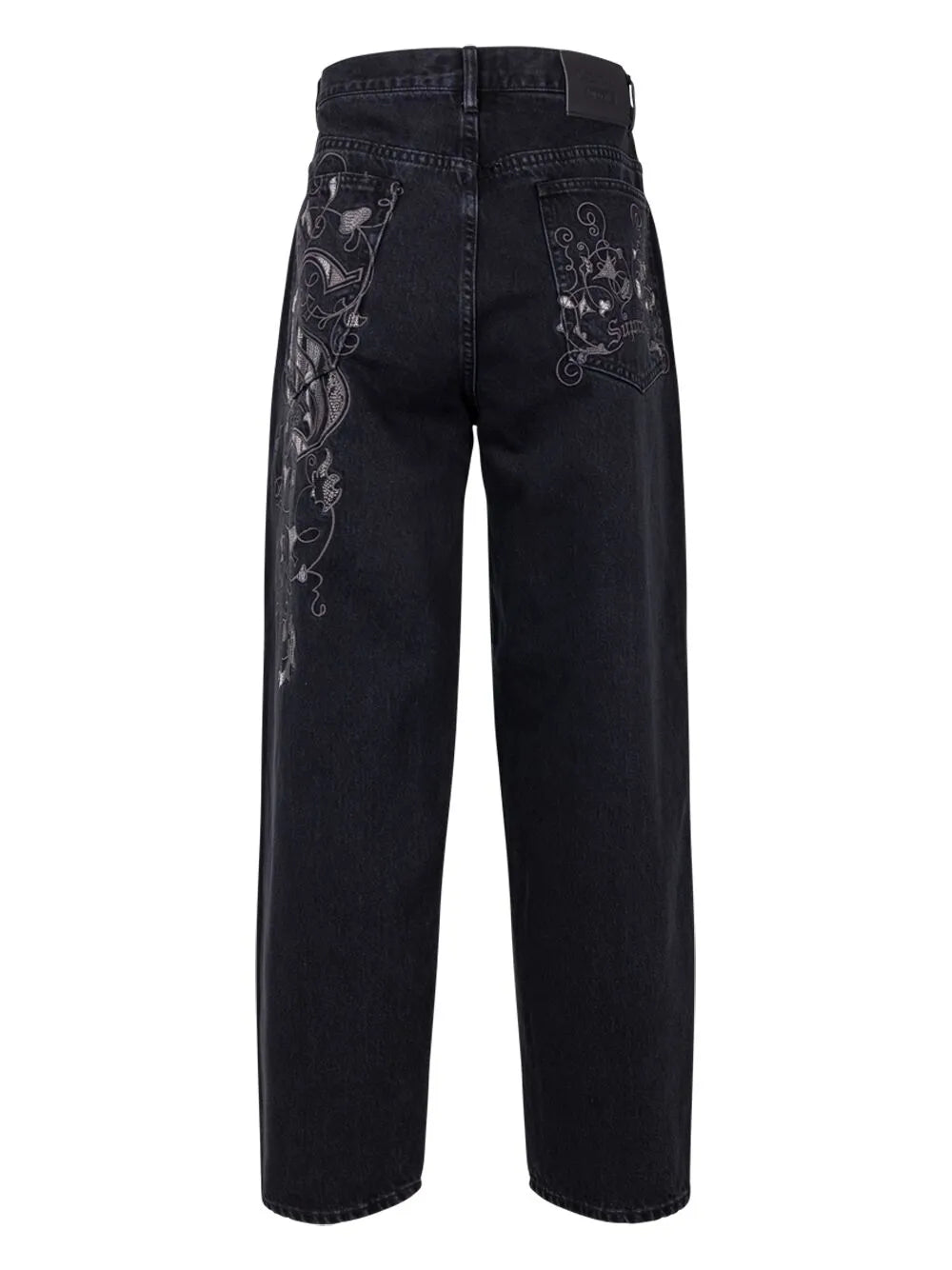 Baggy Embroidered Loose-Fit Jeans