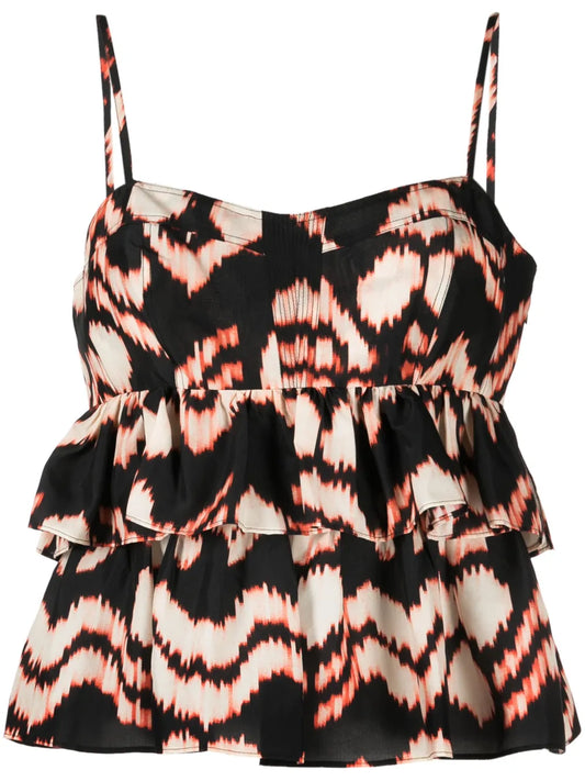 Amrita Taffeta Silk Top