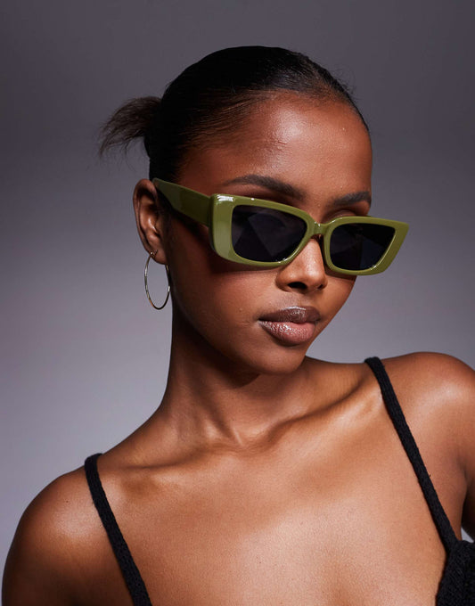 Cat Eye Chunky Frame Sunglasses