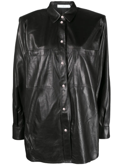 Alegre Long-Sleveed Leather Shirt