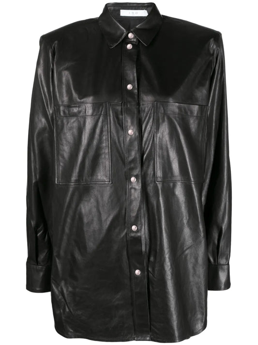 Alegre Long-Sleveed Leather Shirt
