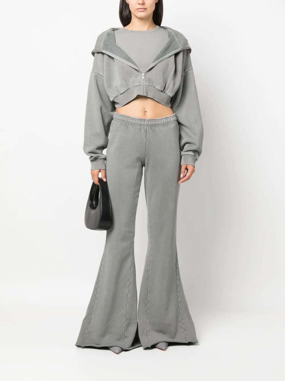 Round-Neck Cropped T-Shirt