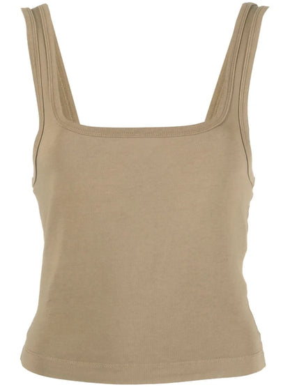 Cropped Organic-Cotton Tank Top