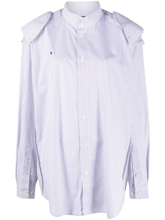 Attachement Insideout Checked Cotton Shirt