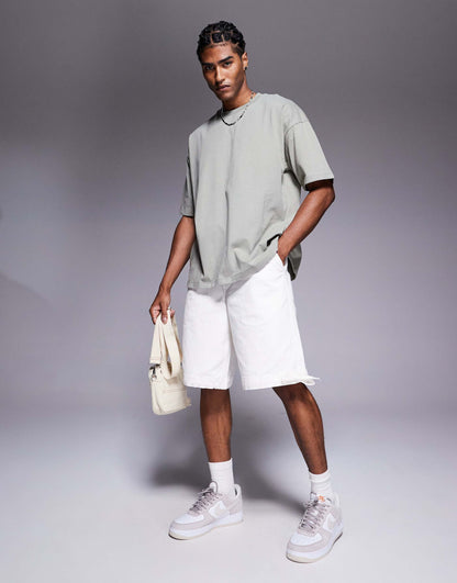 Oversized T-Shirt With Paris Text Graphic