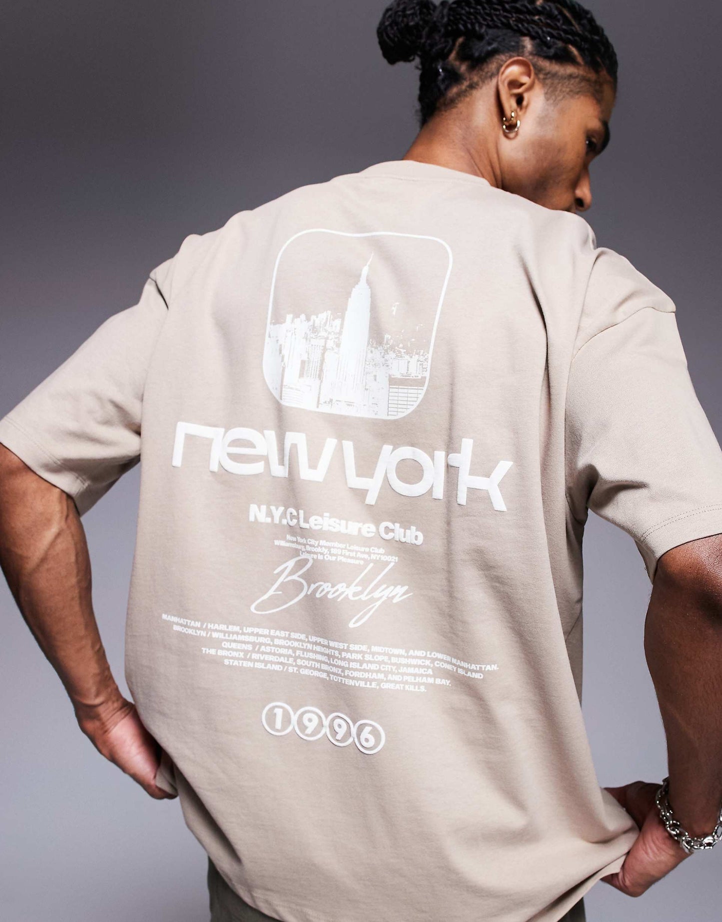 Oversized T-Shirt With New York Graphic