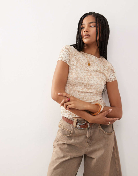 Lace Baby Tee