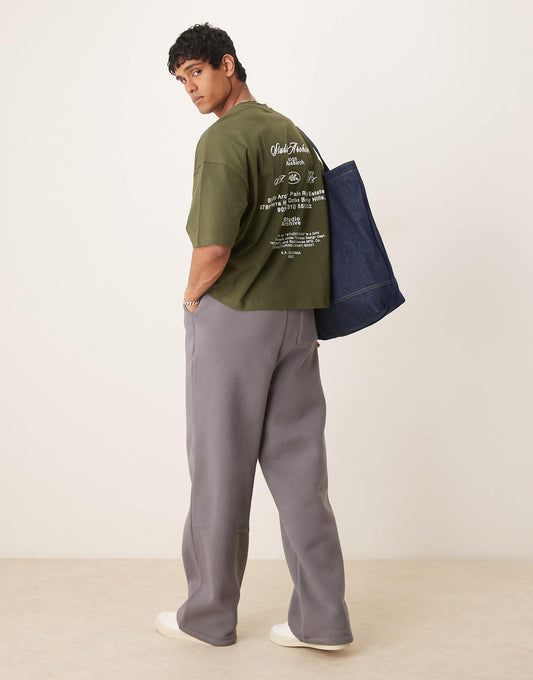 Oversized Drop Shoulder T-Shirt With Print