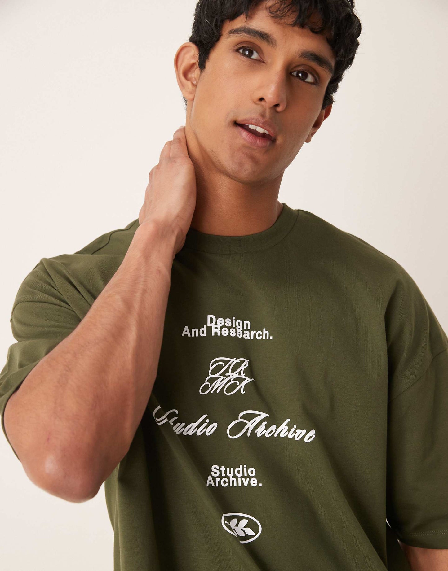Oversized Drop Shoulder T-Shirt With Print