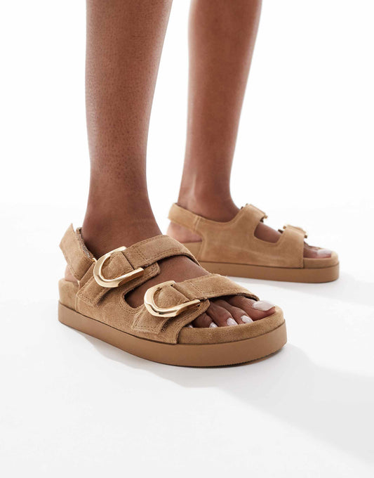 Ankle Strap Leather Sandal