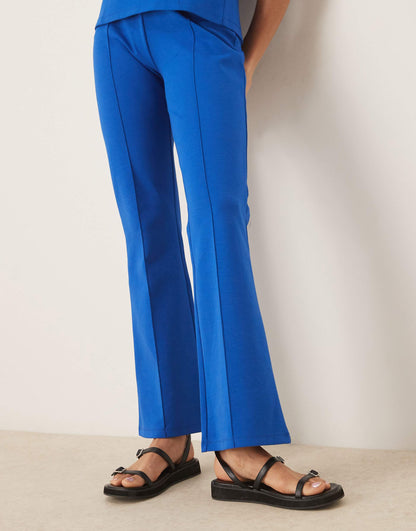 Seam Detail Interlock Co-Ord Flared Trouser