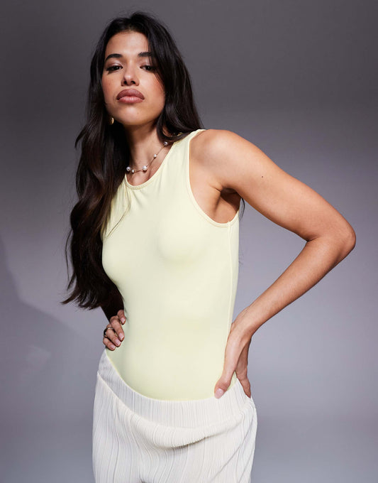 Sleeveless Polyamide Bodysuit