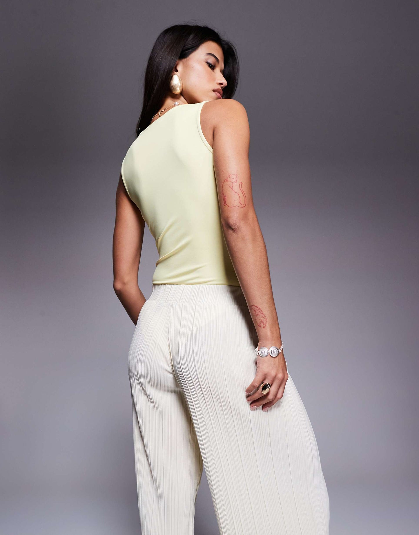 Sleeveless Polyamide Bodysuit
