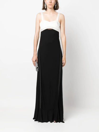 Cut-Out Sleeveless Gown