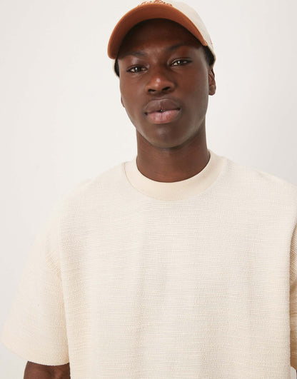 Oversized Boxy Texture Rib T-Shirt Co-Ord