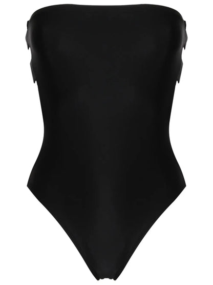 Cut-Out Strapless Swimsuit