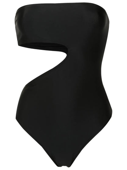 Strapless Cut-Out Swimsuit