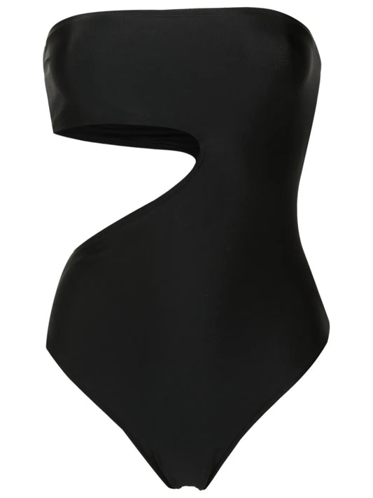 Strapless Cut-Out Swimsuit