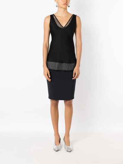 High-Waisted Midi Skirt