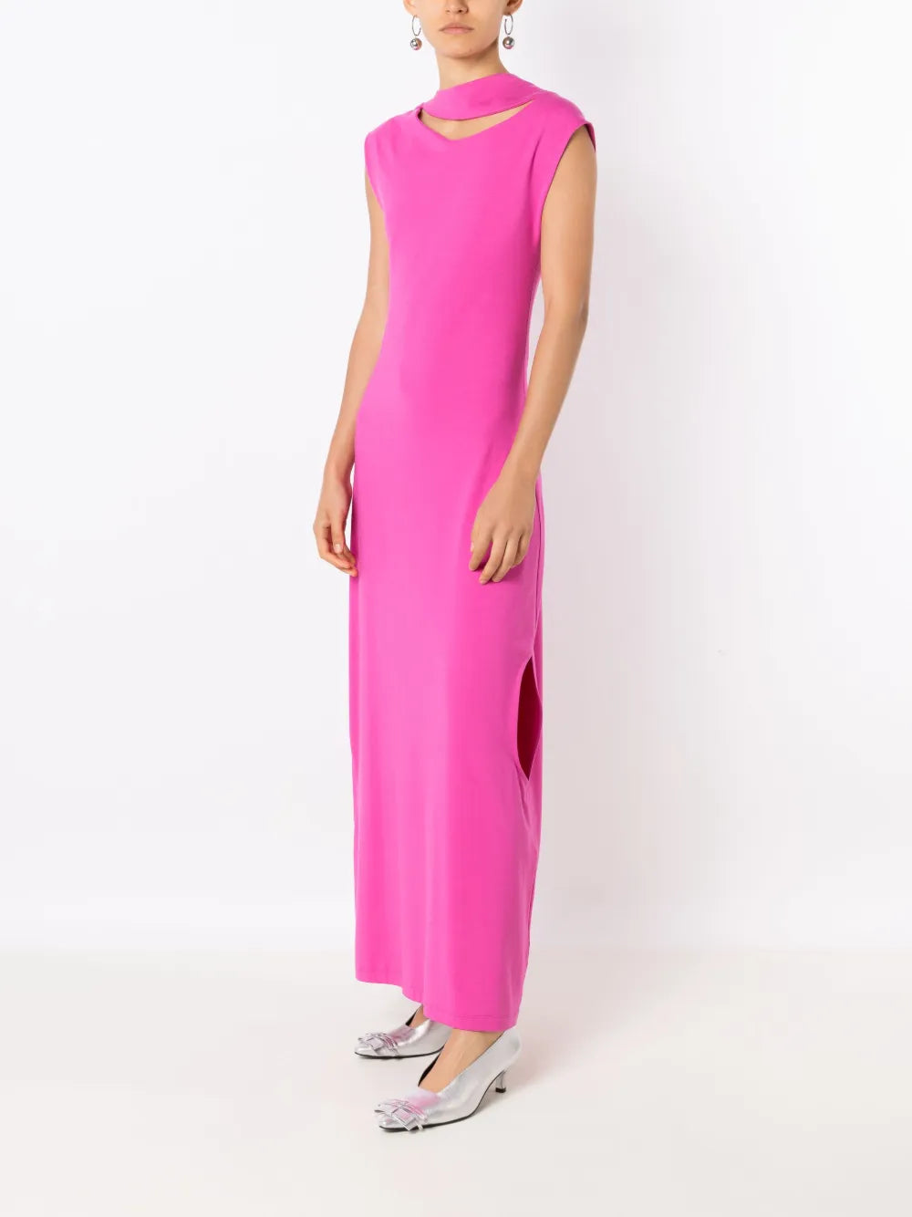Cut-Out Sleeveless Maxi Dress