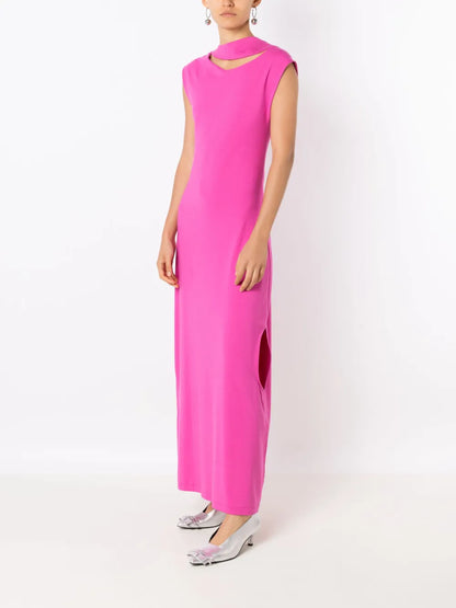 Cut-Out Sleeveless Maxi Dress