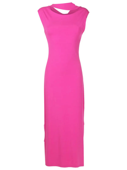 Cut-Out Sleeveless Maxi Dress